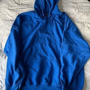 Giant blue hoodie